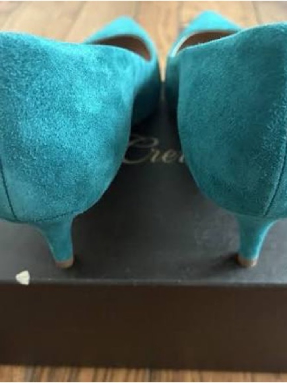 Jcrew NWT Teal Pointed-Toe Women’s heel pumps sz 6 sophia style - Picture 4 of 9